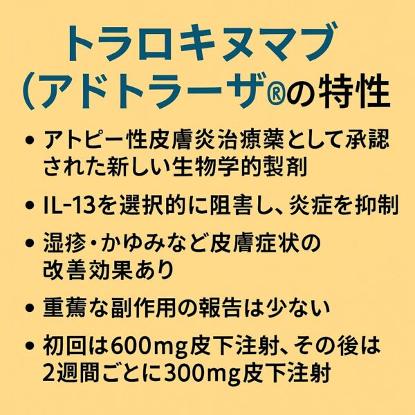 トラキヌマブ(アドトラーザ®)の特性