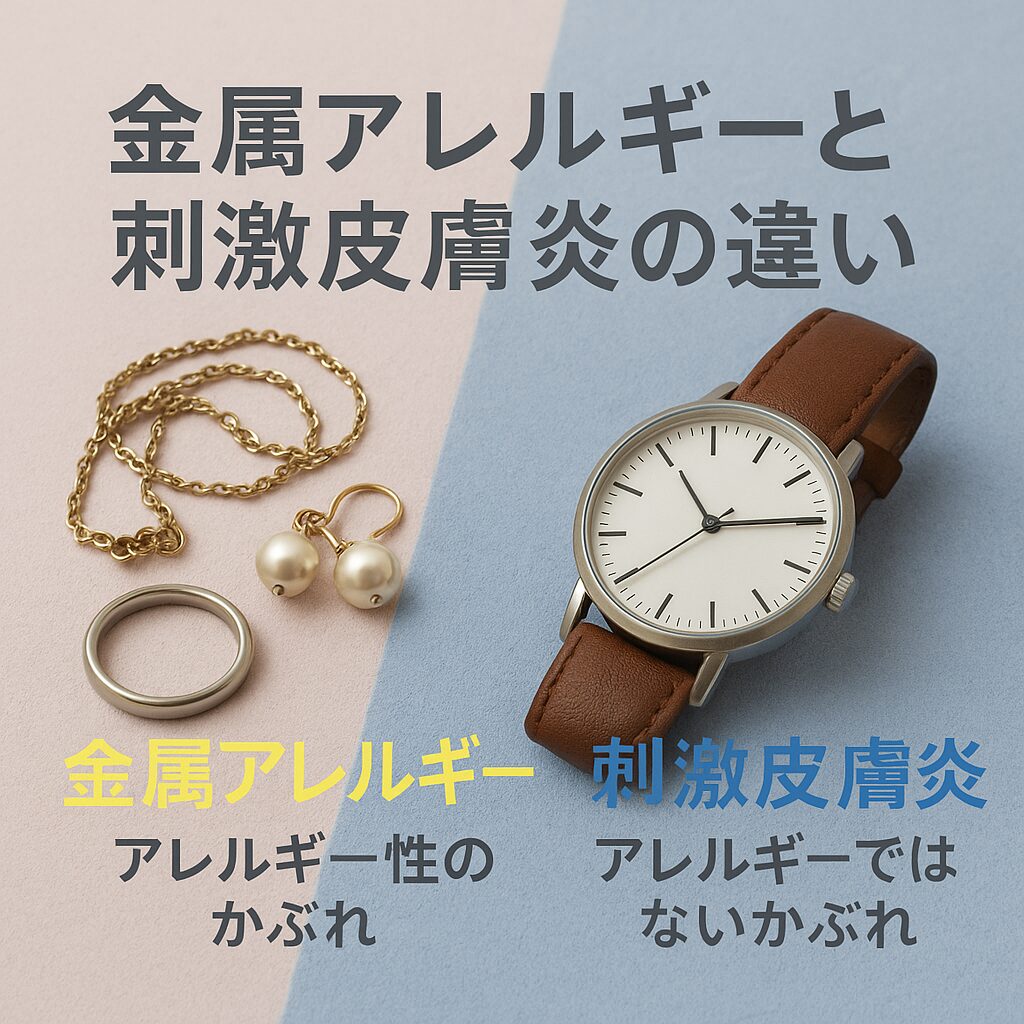 【院長コラム】金属アレルギーと刺激皮膚炎の違い—「アクセサリーかぶれ」はどちら？ー